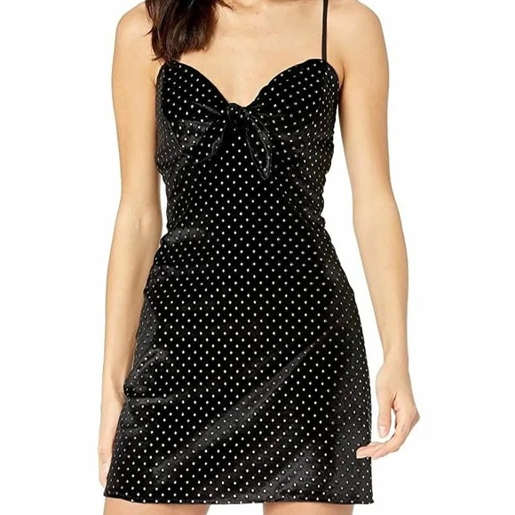 Show Me Your MuMu Dresses & Skirts - SHOW ME YOUR MUMU Black Studded Velvet Dress